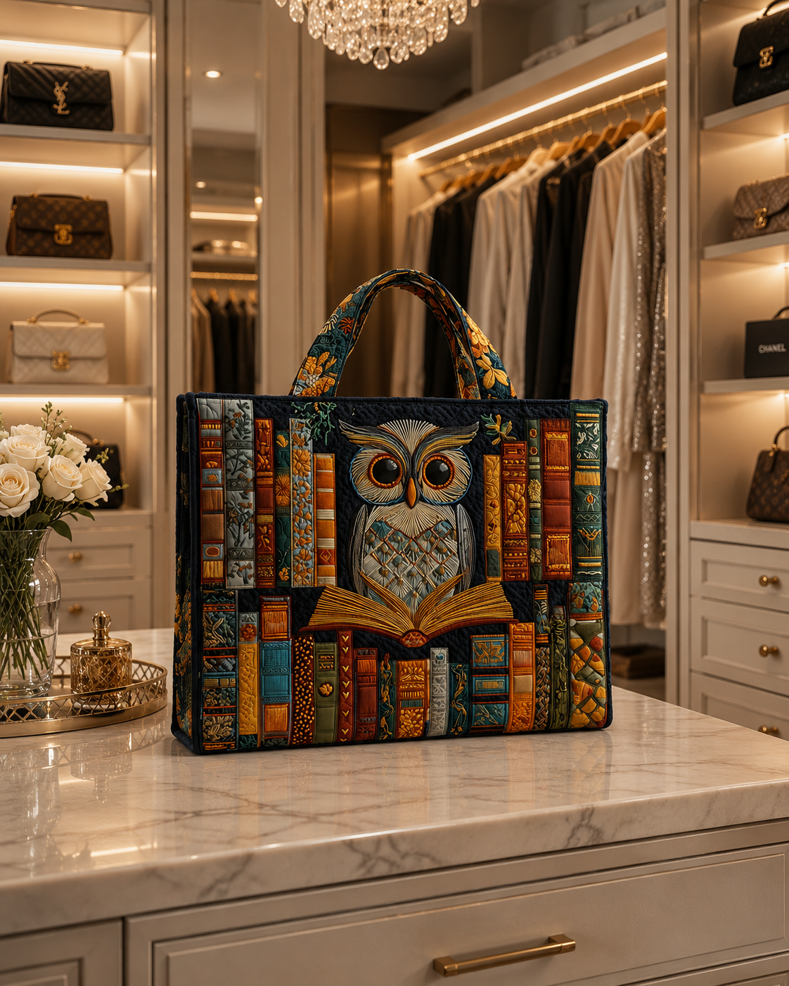 Tyliana | Tote Bag with Owl Book Print