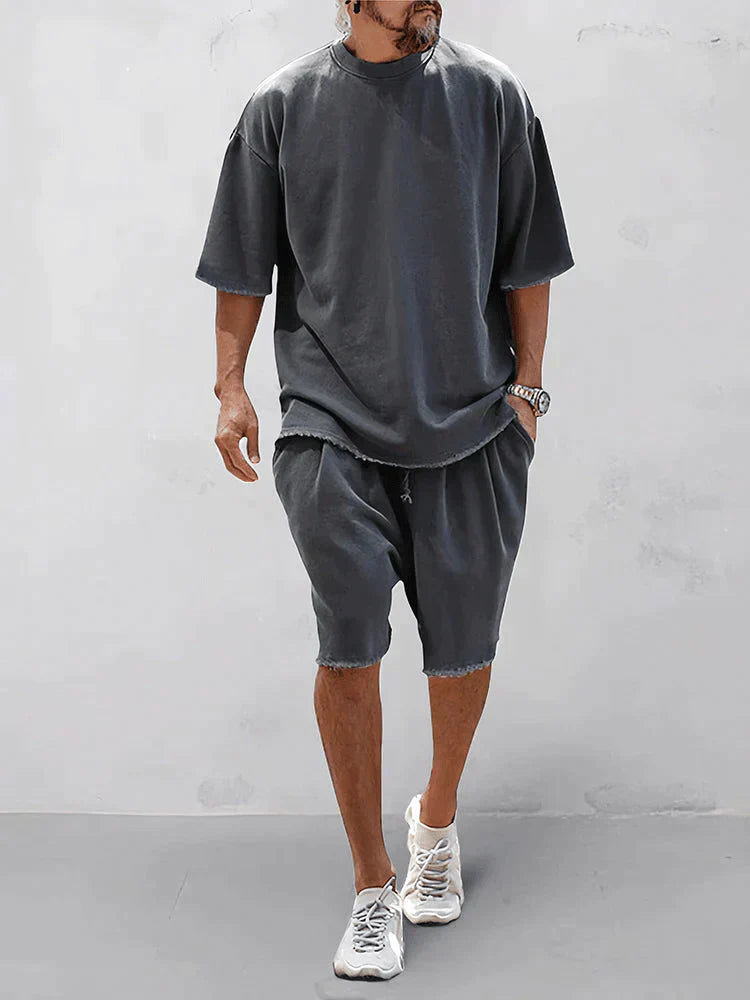 Dumitru | Two Piece Oversized Tee Shorts Set