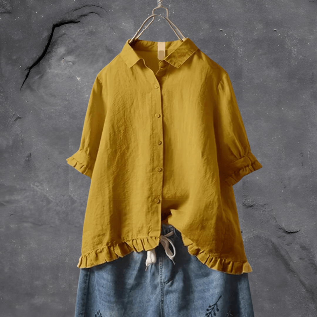 Meagan | Short Sleeve Button Shirt