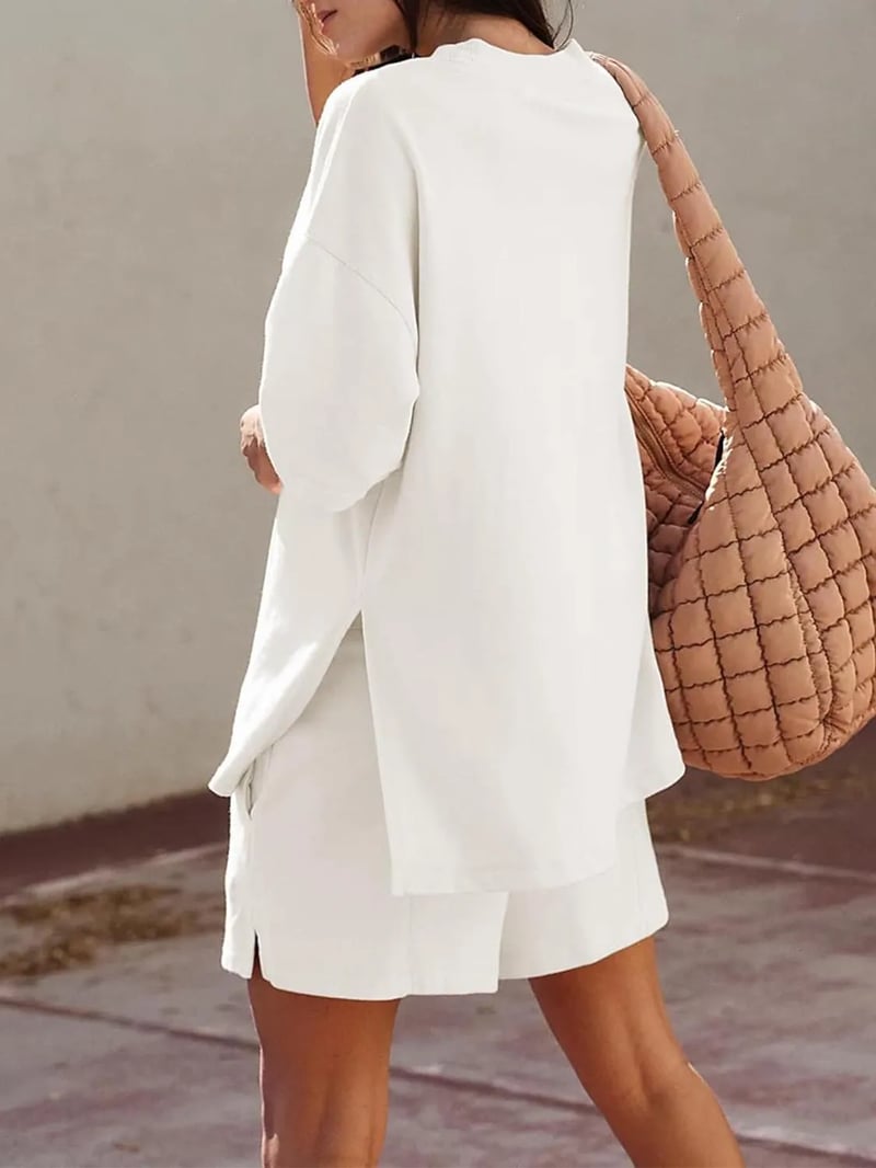 Iselin | Two-Piece Round Neck Shorts Set