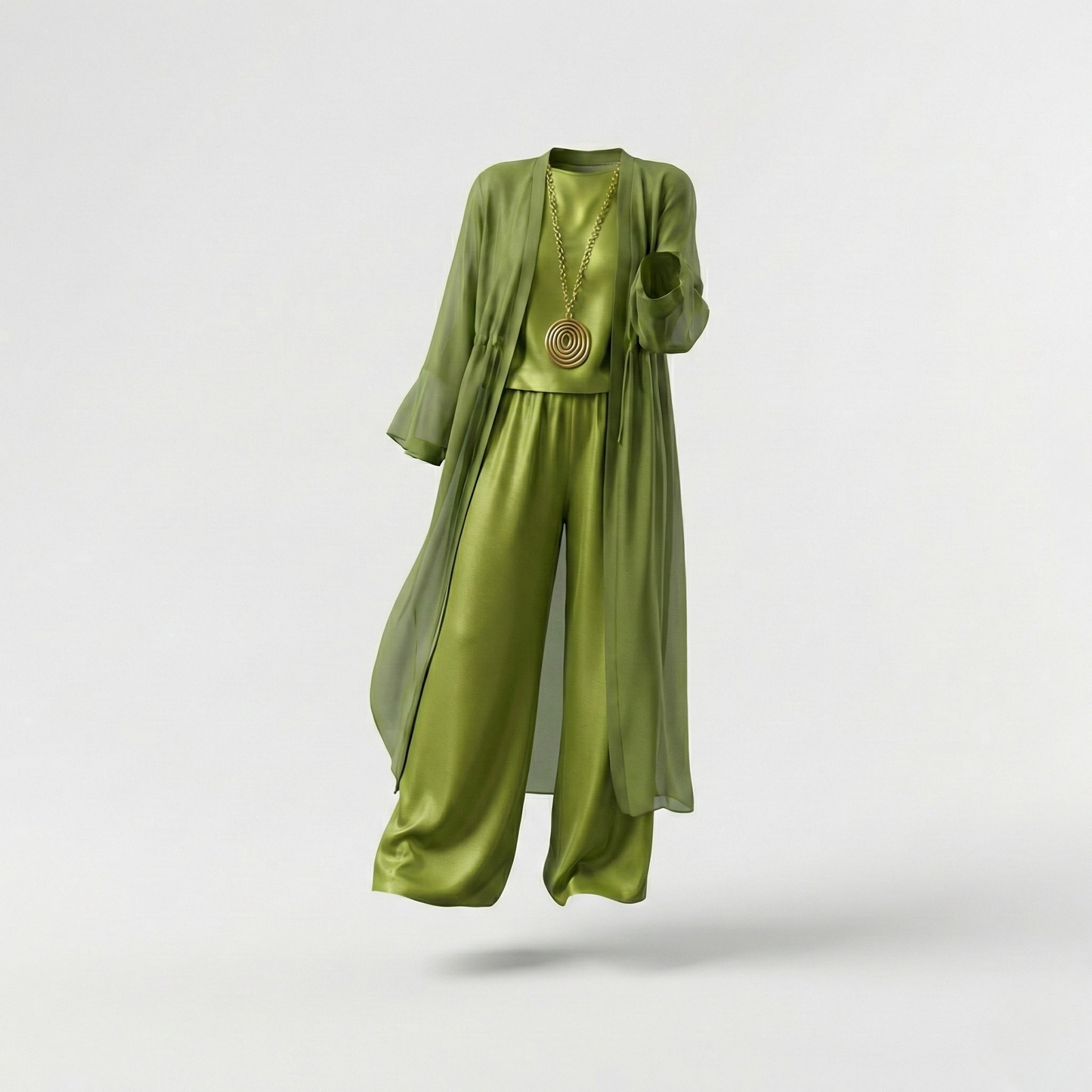 Nimashen - Wide Leg Three Piece Lounge Set