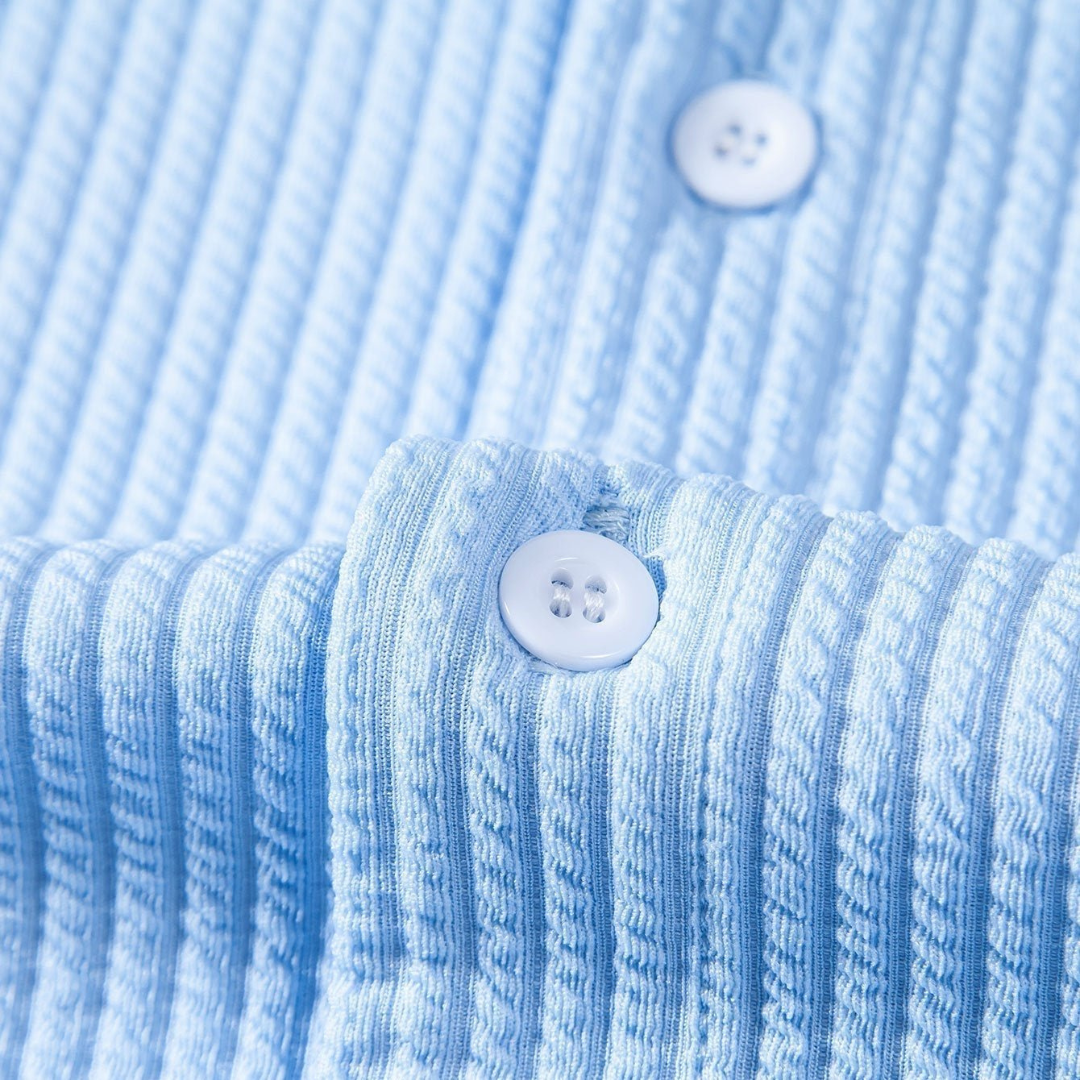 Geoffrey | Textured Short Sleeve Button Shirt