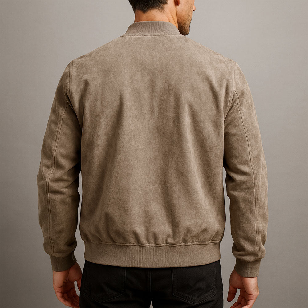 Laamin | Zip-Up Long Sleeve Bomber Jacket