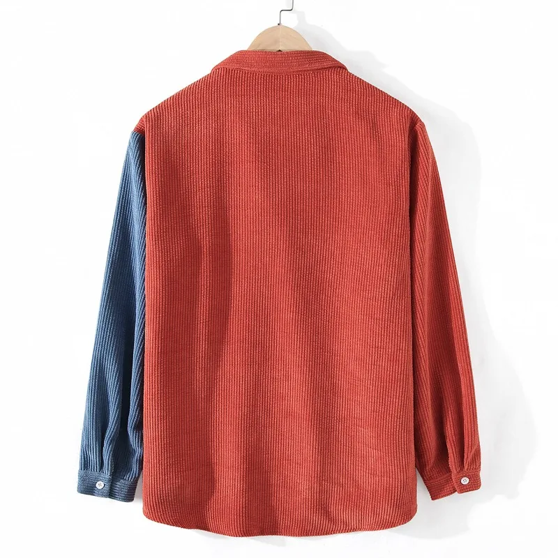 Geraldus | Shirt Long-Sleeve Paneled Corduroy Button Front