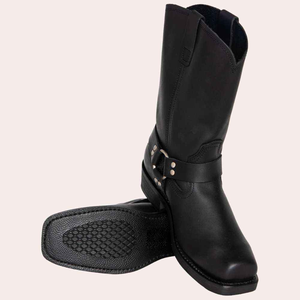 Mayra | Boots With Harness Straps and Block Heels