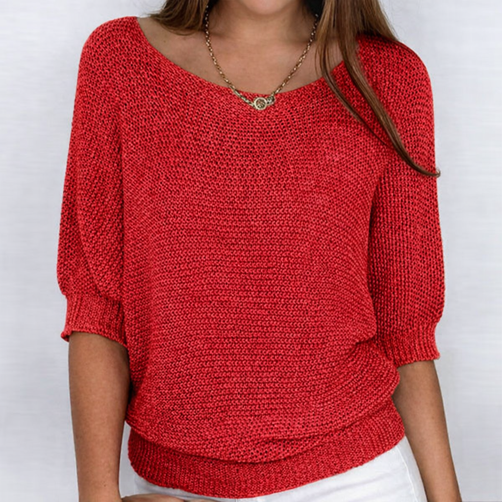 Luigia | Luigia Knitted Sweater with Boat Neck