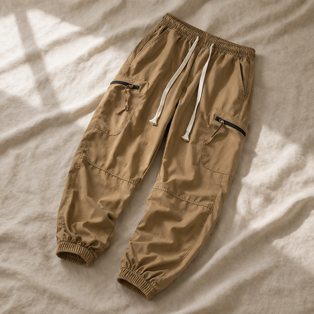 Johnas | Cargo Jogger Pants With Drawstring Waist