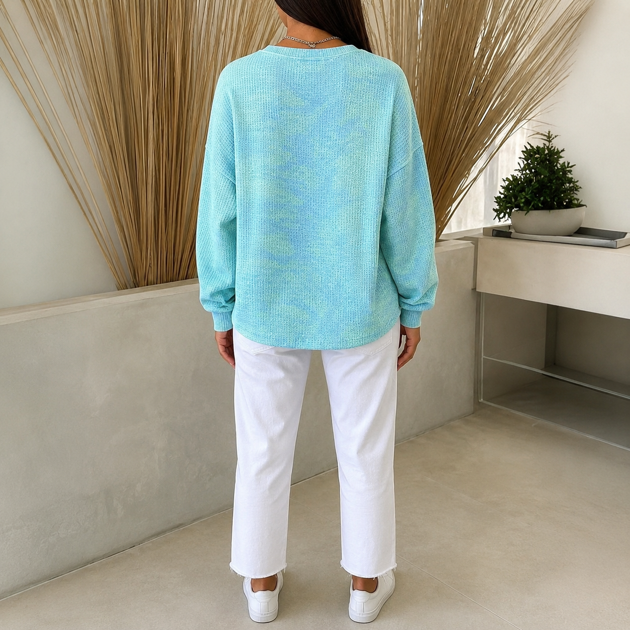Corurina | Casual Crew Neck Sweatshirt with Relaxed Fit