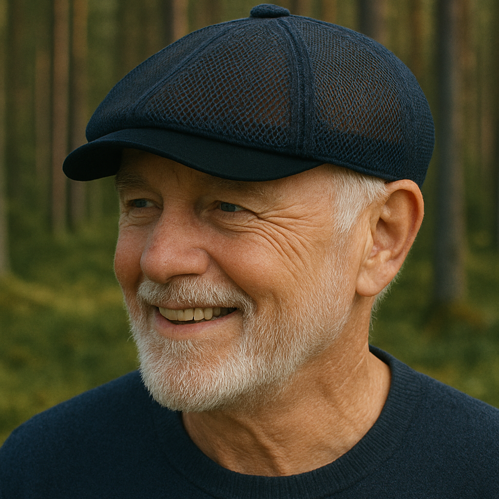 Zophiel | Mesh Newsboy Flat Cap Hat