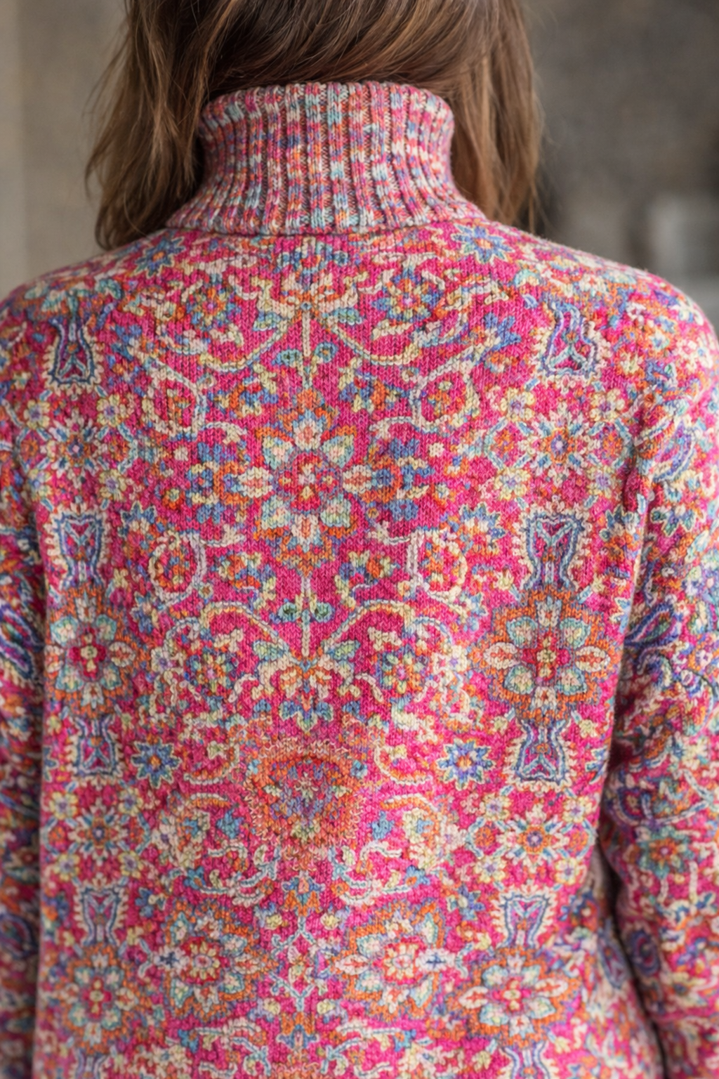 Miraen | High Neck Patterned Sweater