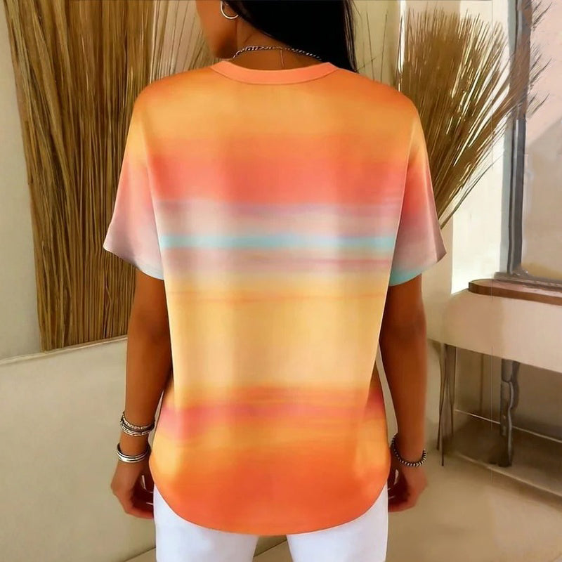 Horacio | Gradient Print Short Sleeve T-Shirt