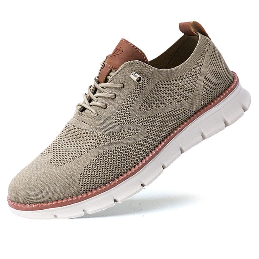 Guzman | Sneakers With Knit Texture and Contrast Soles