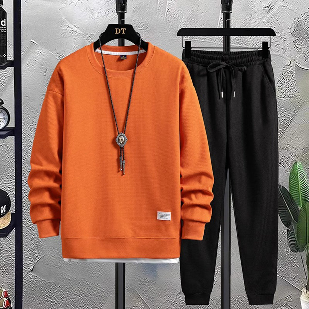 Bowen | Tracksuit With Crewneck Top and Cuffed Joggers