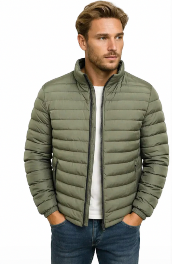 Stellan | Puffer Jacket with High Collar and Zipper