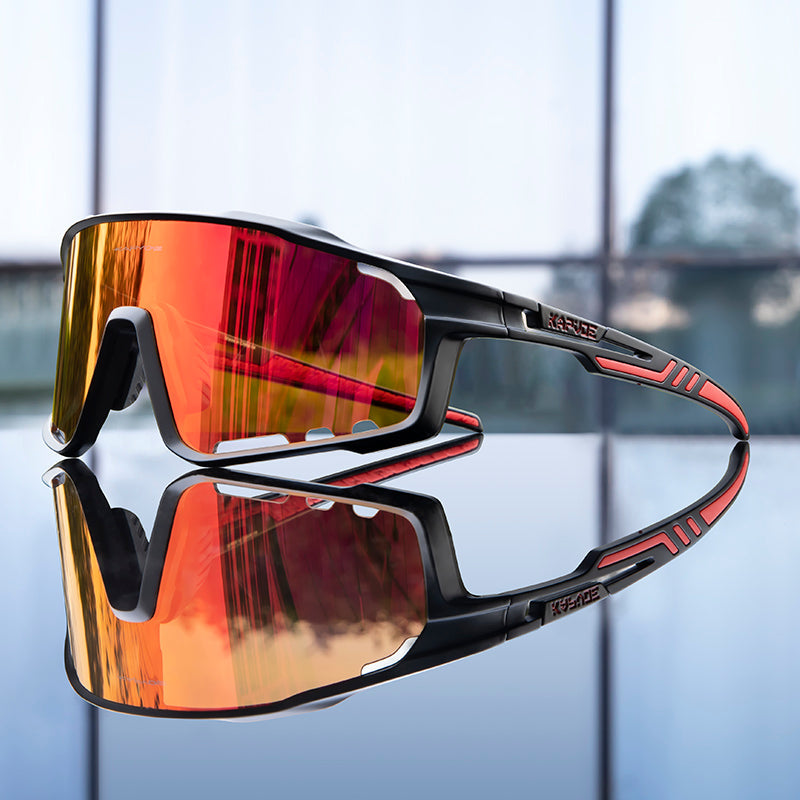 Cahybeam | Wraparound Mirrored Cycling Sunglasses