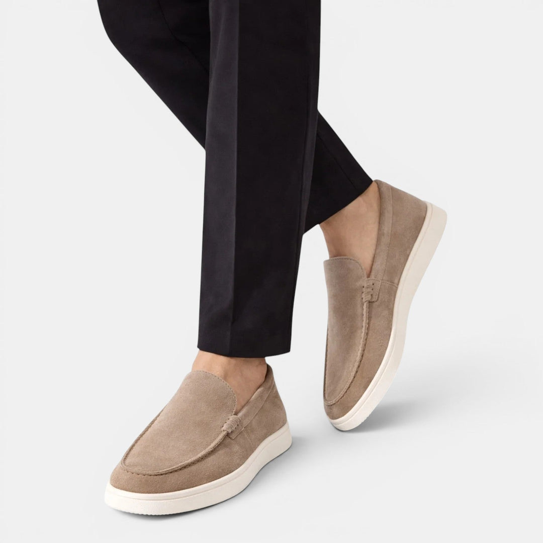 Roussel | Loafers with Suede-Style Uppers and Contrast Soles