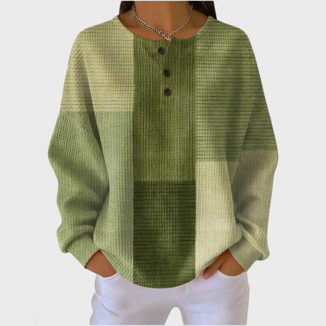 Valeska | Casual Sweatshirt with Unique Pattern
