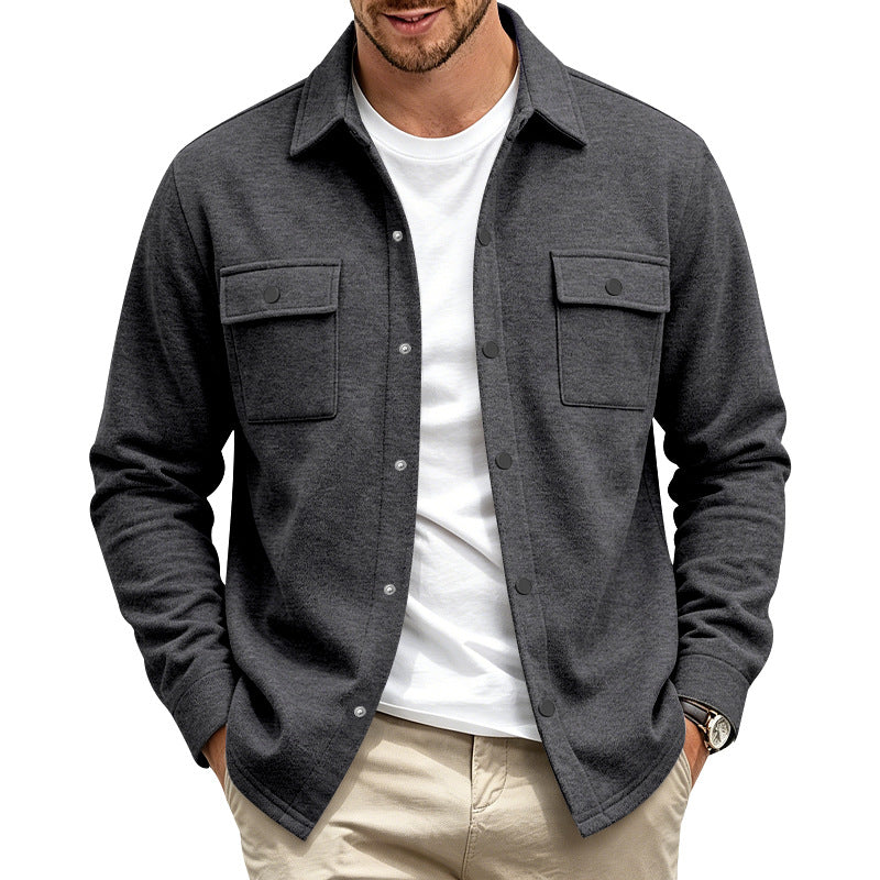 Trottier | Shirt Jacket with Snap Front Chest Pockets