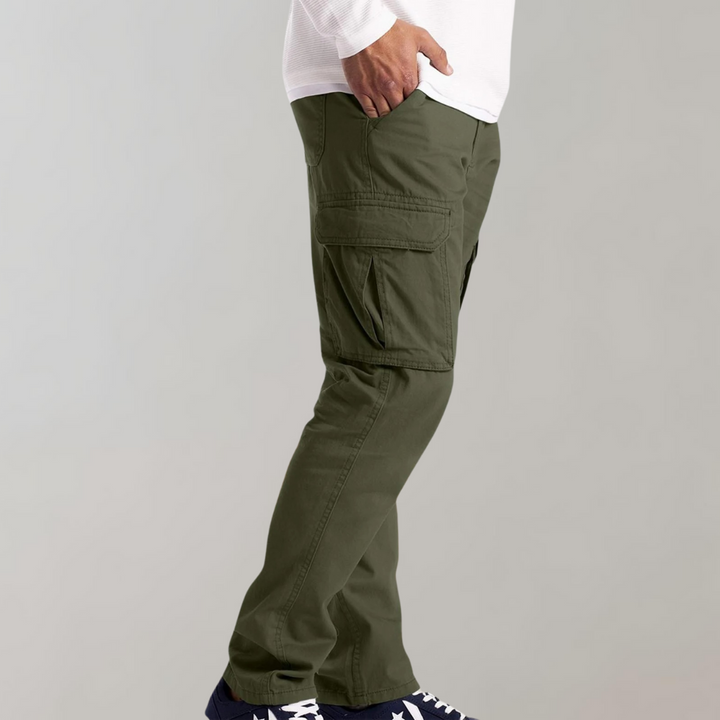 Hansjörg | Cargo Pants Straight Leg Side Pocket