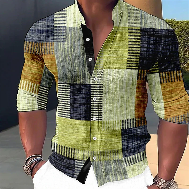Jemmy | Plaid Print Stand Collar Shirt
