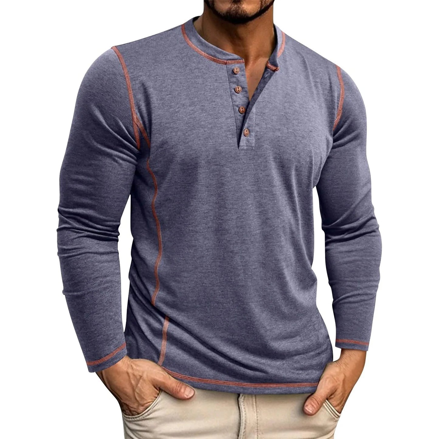 Chuck | Long Sleeve Henley Shirt