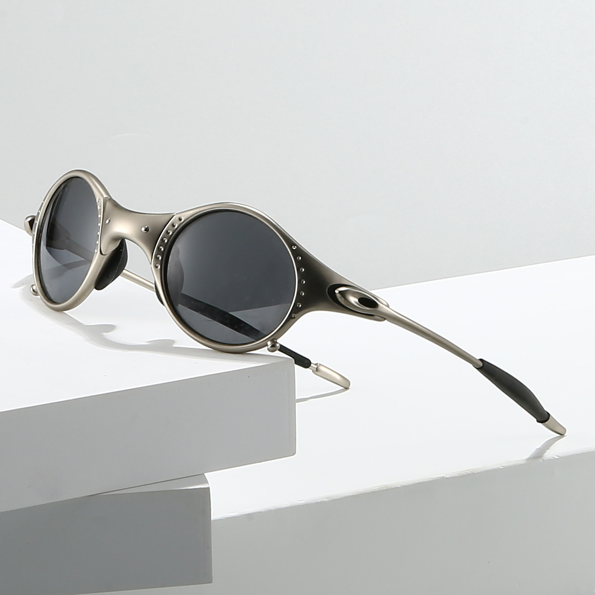 AeroShine | Sunglasses Round Mirrored Lens Metal Frame