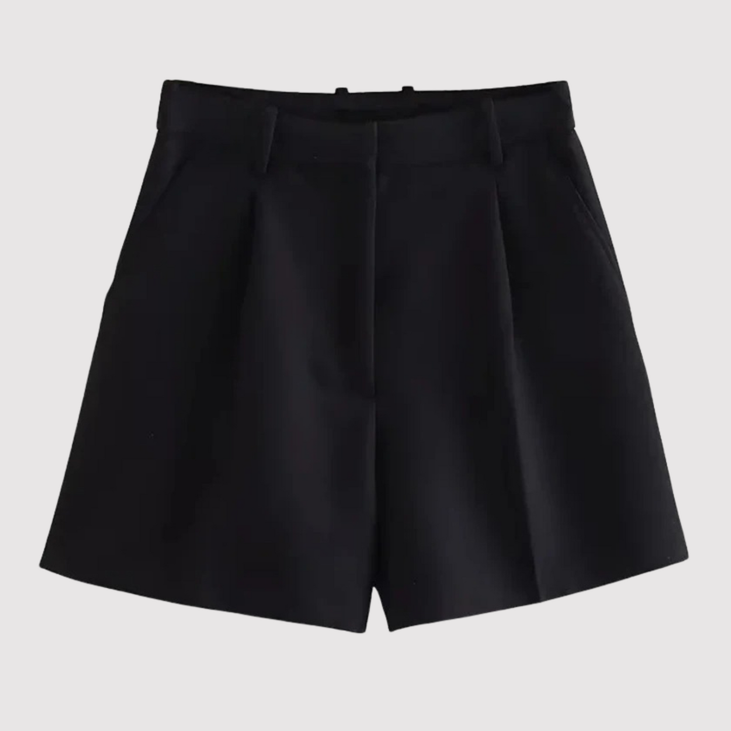 Najwa | High Waist Tailored Pleated Shorts