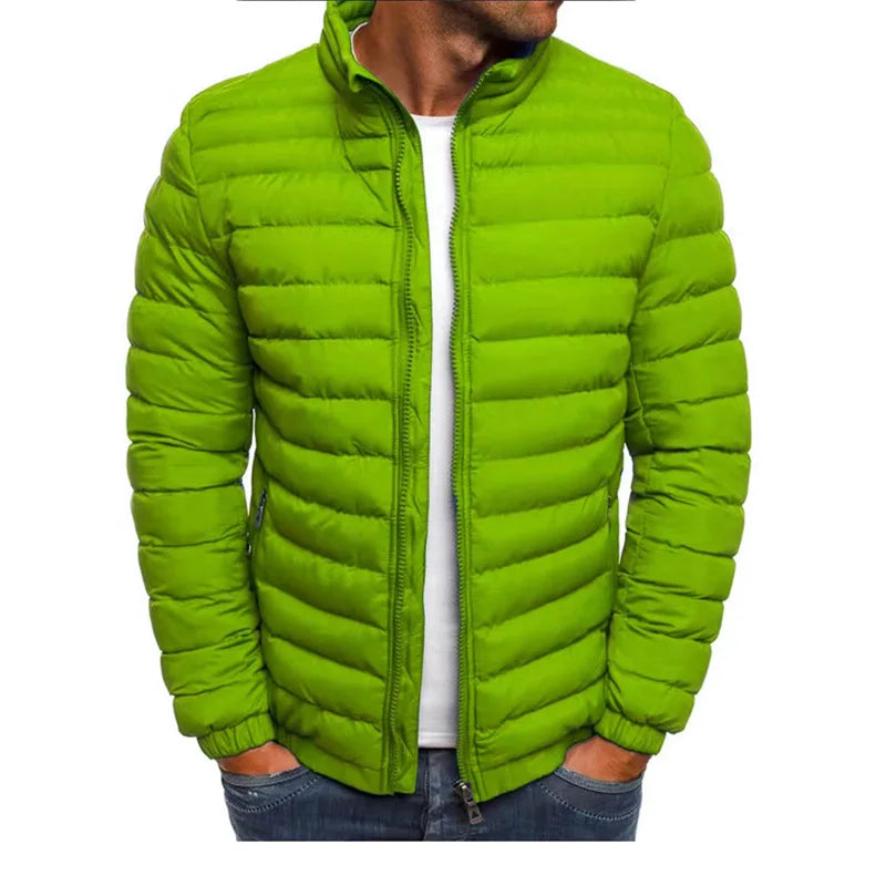Aurelio | Quilted Stand Collar Zip Jacket