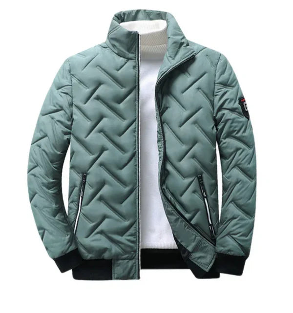 Niklaus | Stand Collar Quilted Zip Puffer Jacket