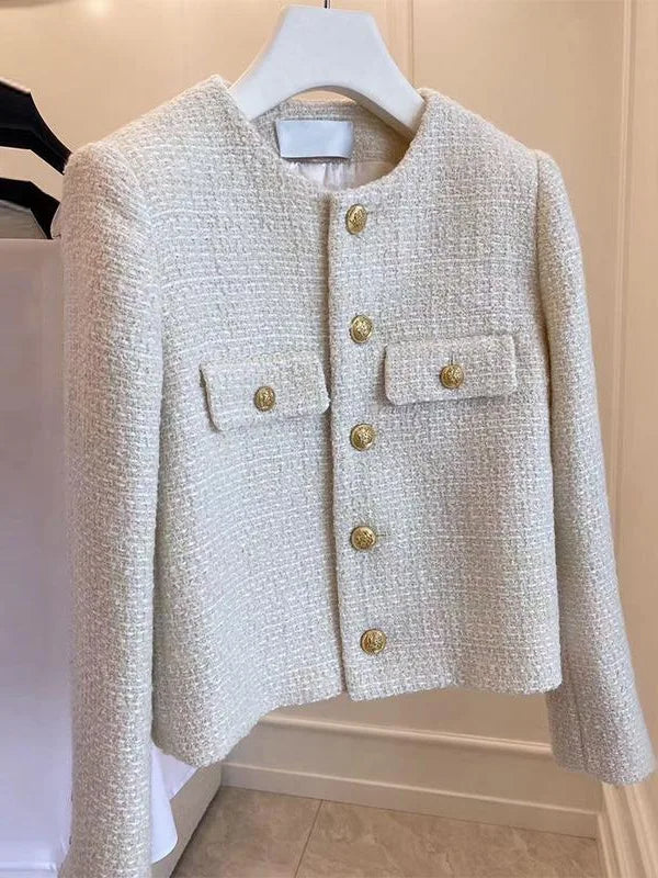 Radmieandra | Tweed Jacket with Gold Buttons