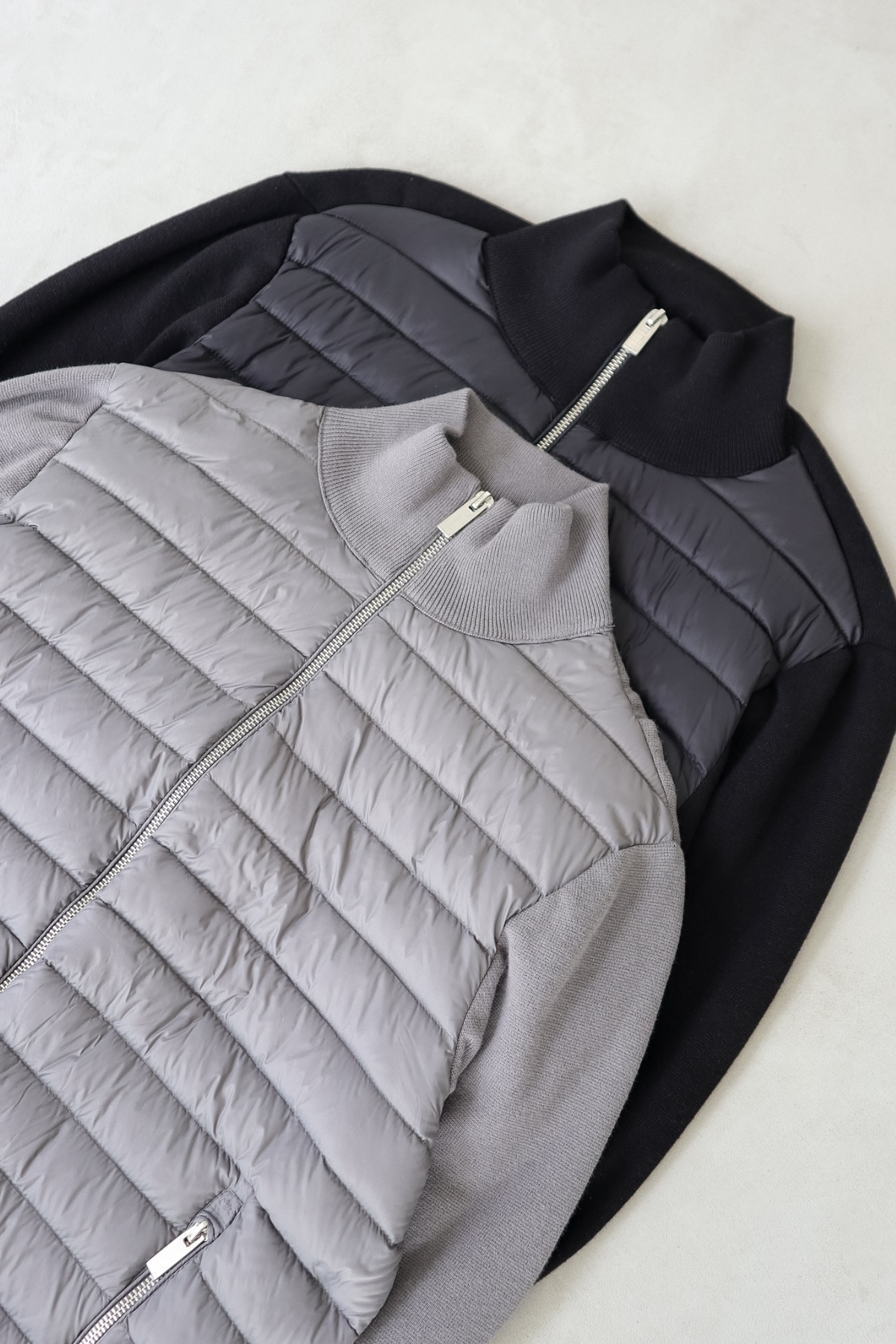 Lorenz | Jacket With Quilted Front and Knit Sleeves
