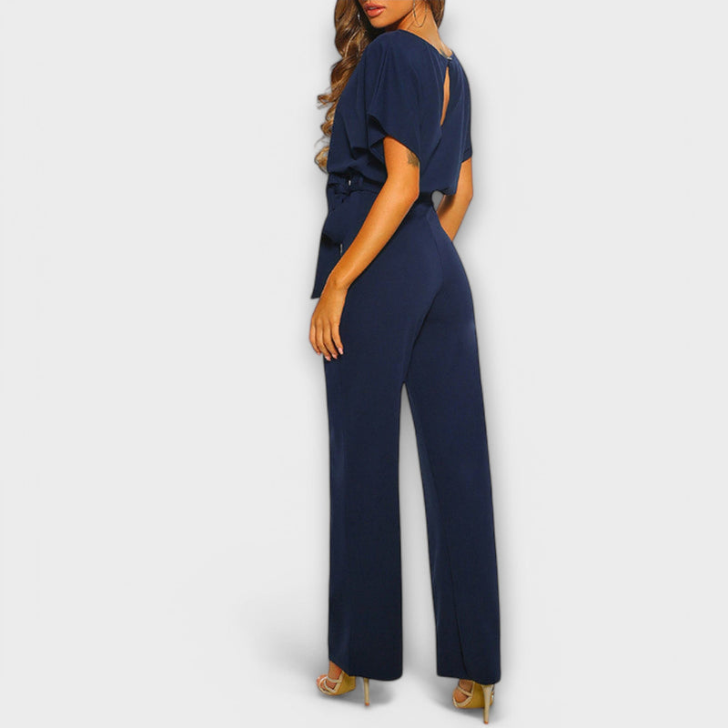 Salihe | Jumpsuit With Tie Waist Wide Leg