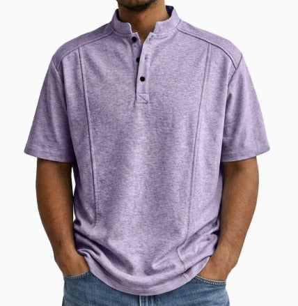 Brionna | Short Sleeve Henley Shirt