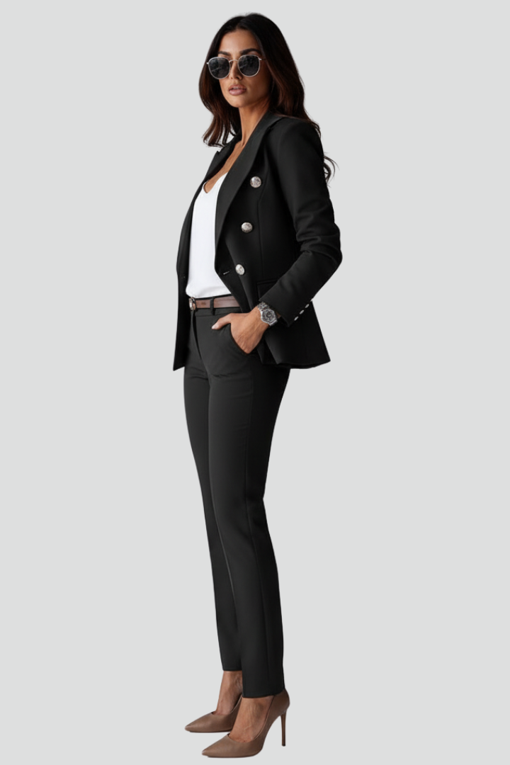 Loes | Suit Set With Blazer and Straight Pants