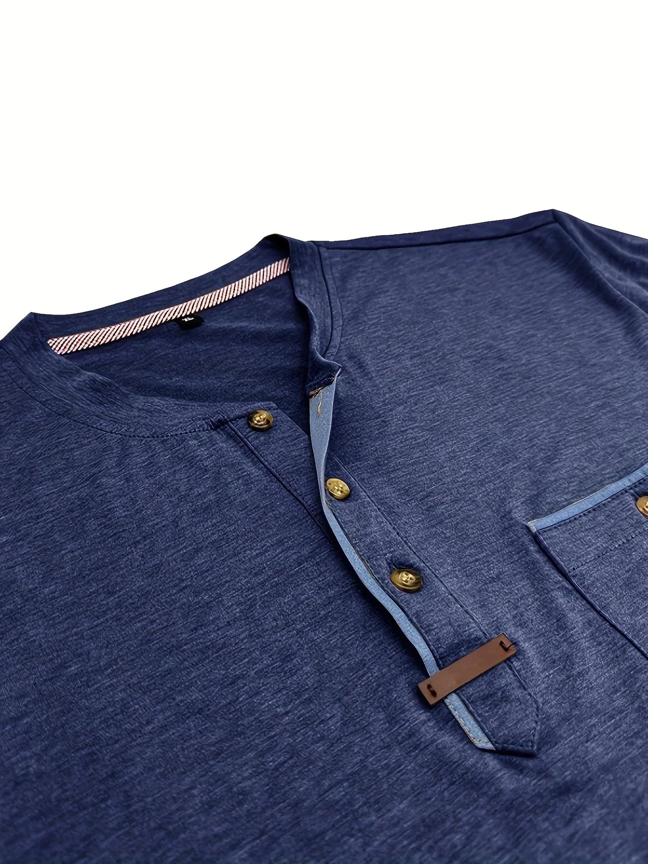 Saxon | Short Sleeve Pocket Henley T Shirt