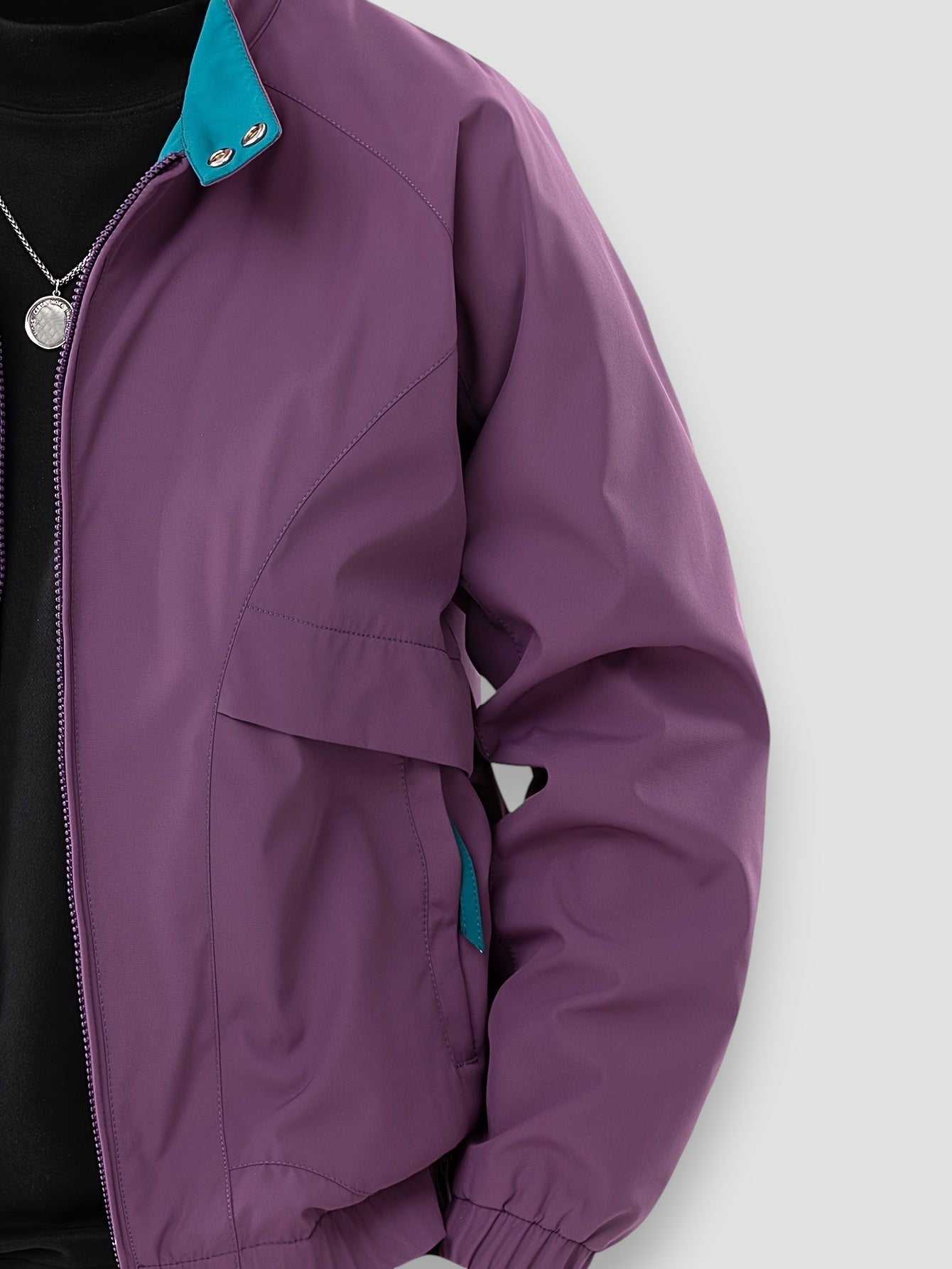 Mason | Long Sleeve Zip-Up Stand Collar Jacket