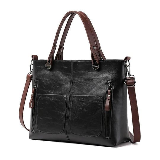 CarryNest - Vintage Brown Shoulder Tote Bag