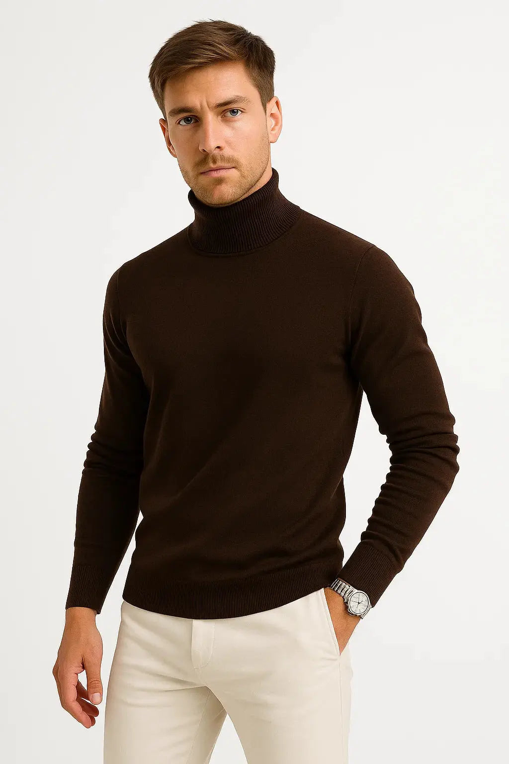 Johnny | Sweater With Ribbed Turtleneck and Long Sleeves