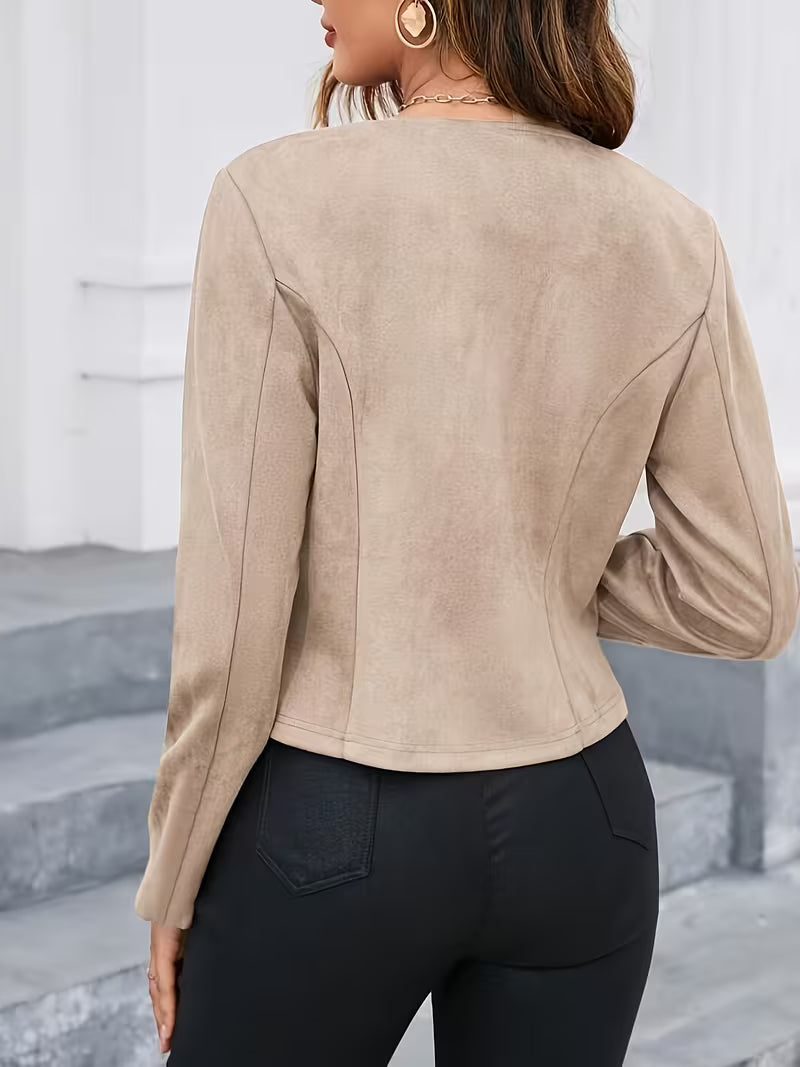 Eria | Zip-Up Round Neck Jacket
