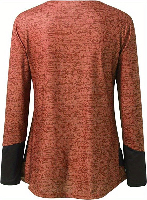 Grisel | V-Neck Three-Quarter Sleeve Tunic