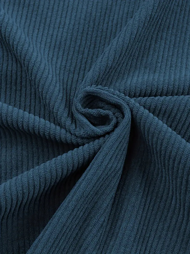 Irmela | Long Sleeve Corduroy Button Shirt