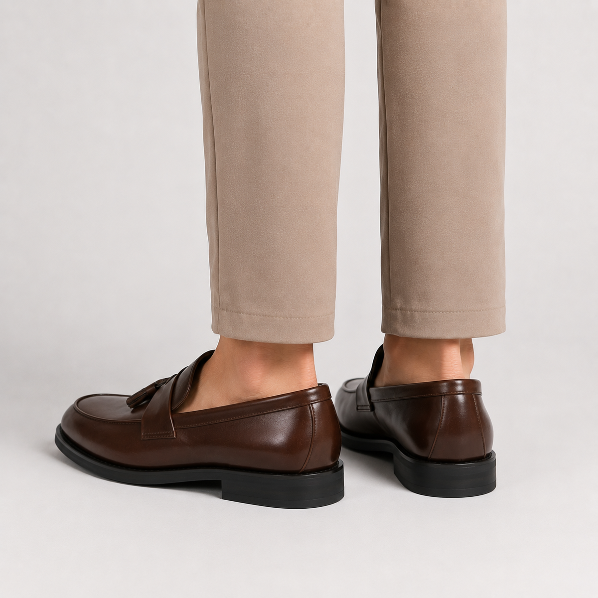 Leonides | Loafers With Tassels and Low Block Heels