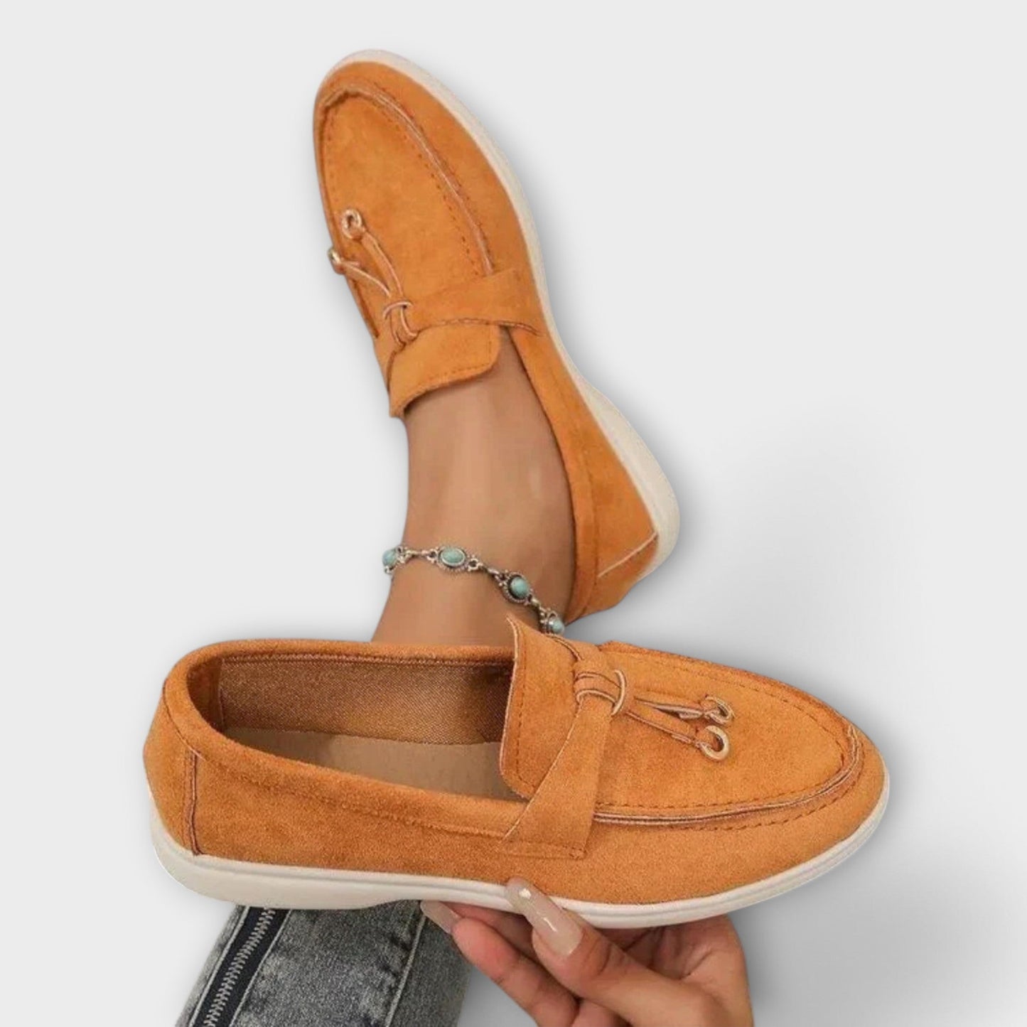 Jenine | Slip-On Loafers with Metal Trim