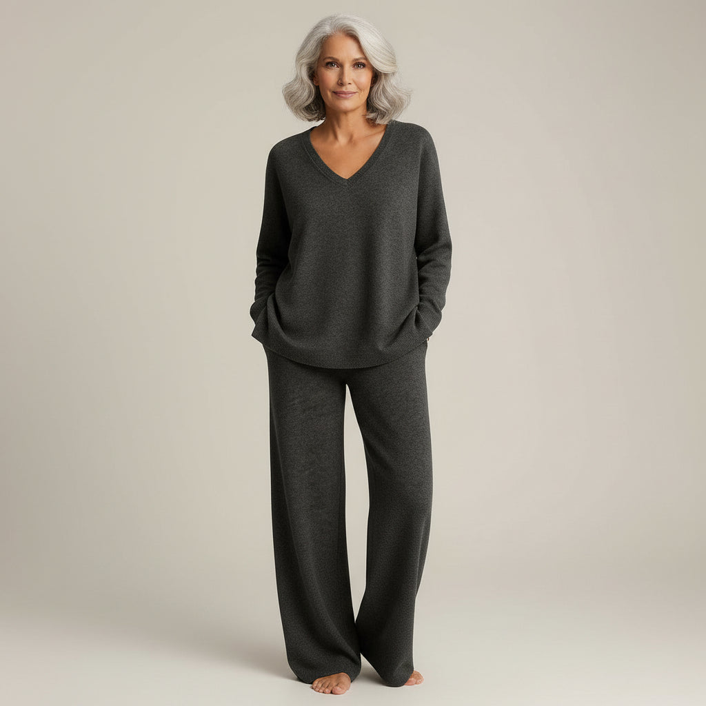 Laen - V Neck Long Sleeve Lounge Set