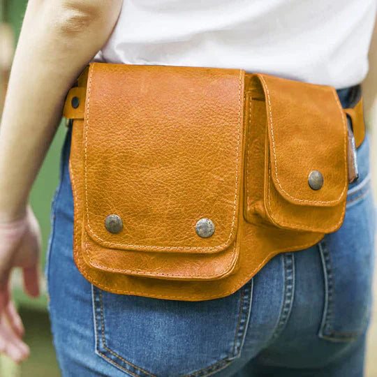 Hinka - Belt Bag Flap Pocket Waist Pouch