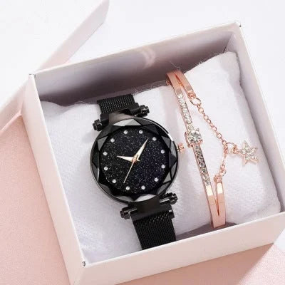 Enola | Star Dial Mesh Strap Watch