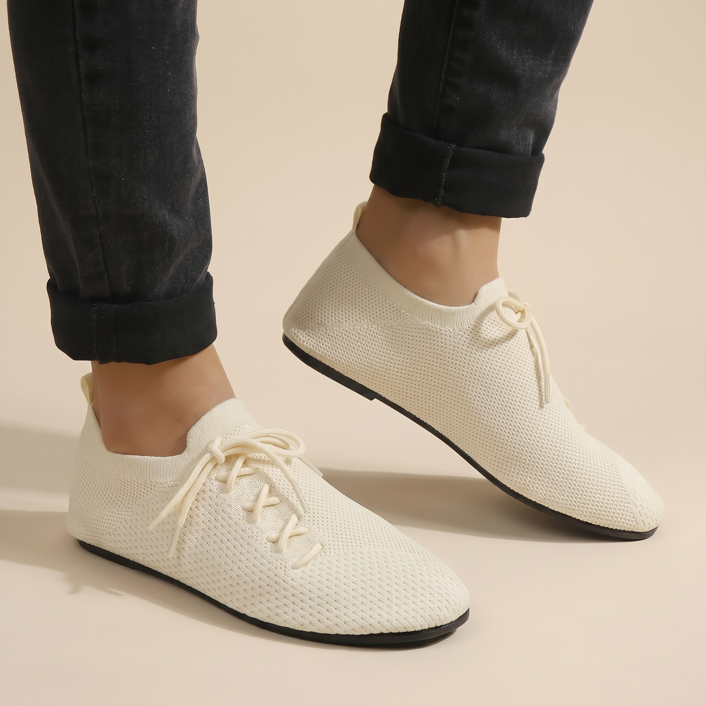 Denilson | Lace Up Knitted Loafers