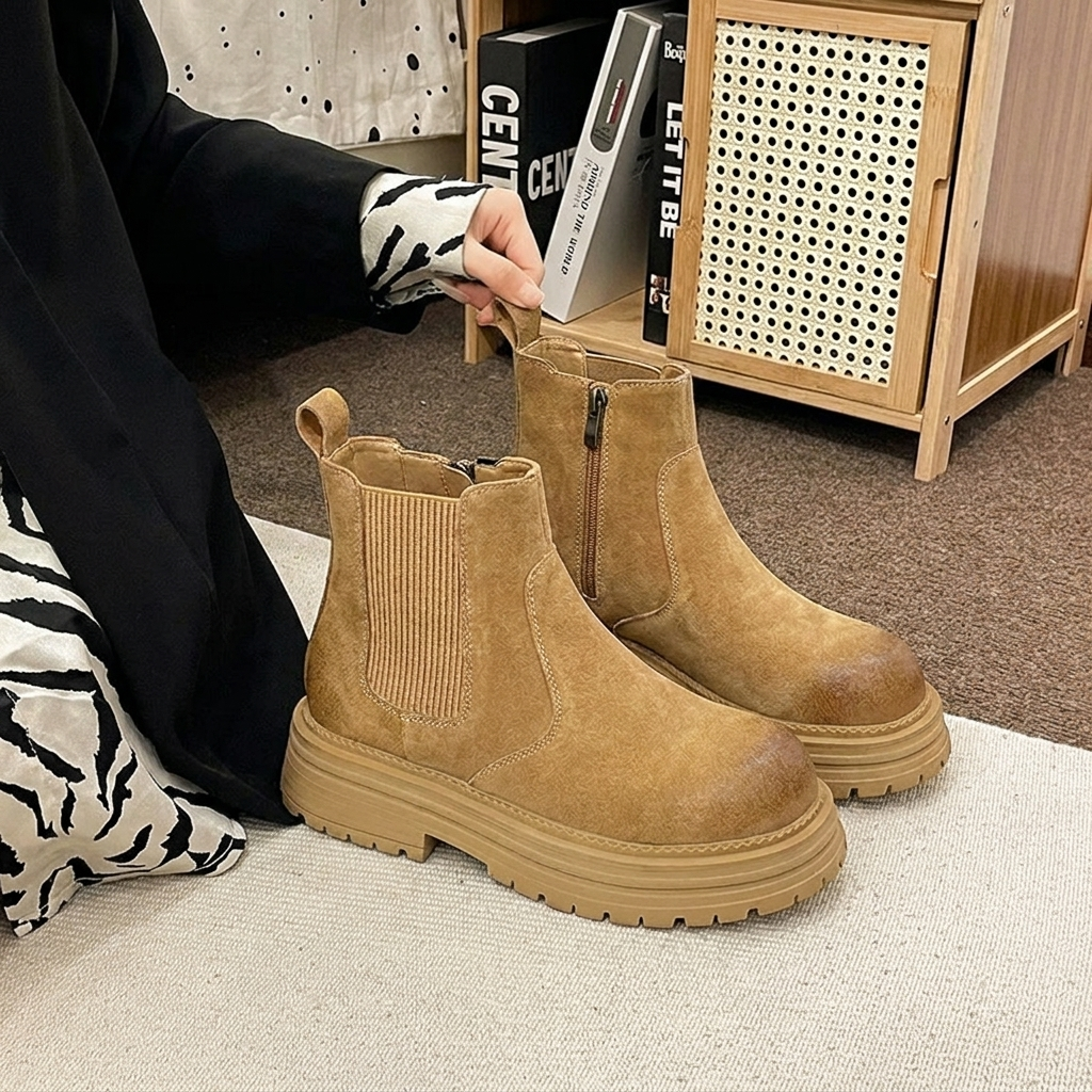 Lucryica | Chelsea Boots with Elastic Gusset
