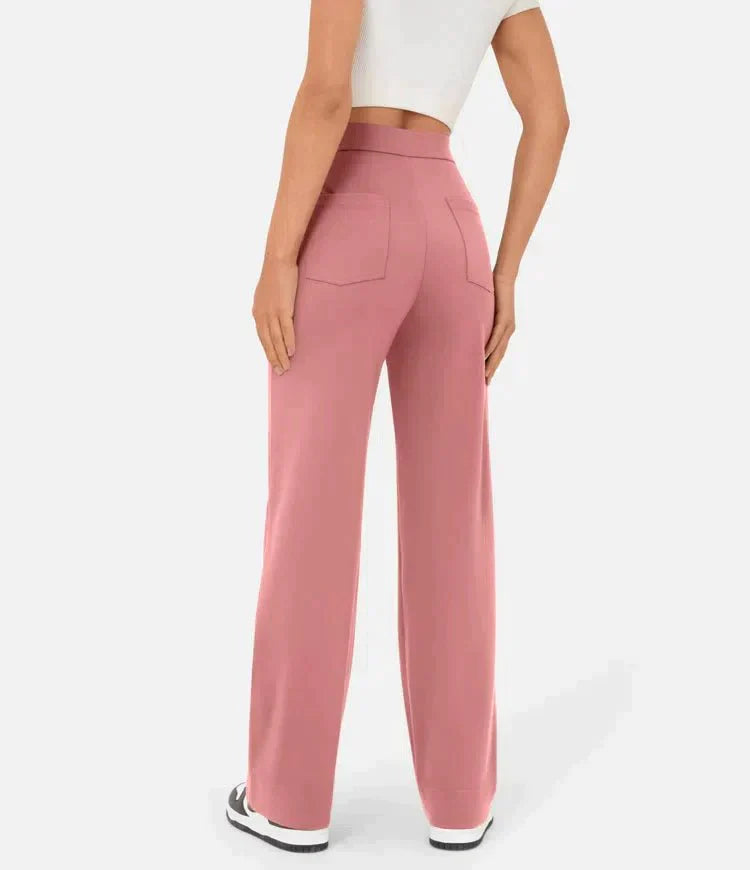Annabelle | Pants With High Waist and Button Front
