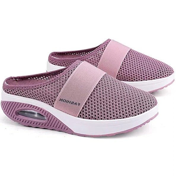 Rosalba | Mules With Mesh Uppers and Wide Bands